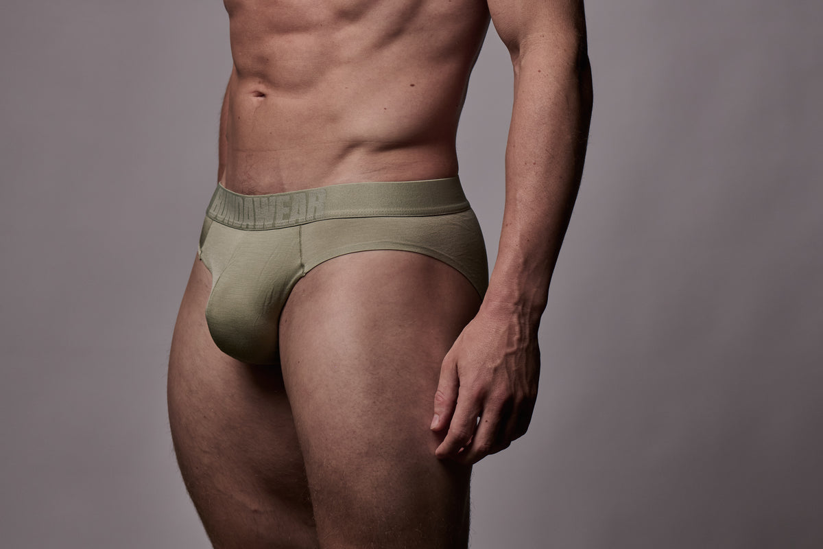 BUNDA-Wear Modal Briefs Olive Green