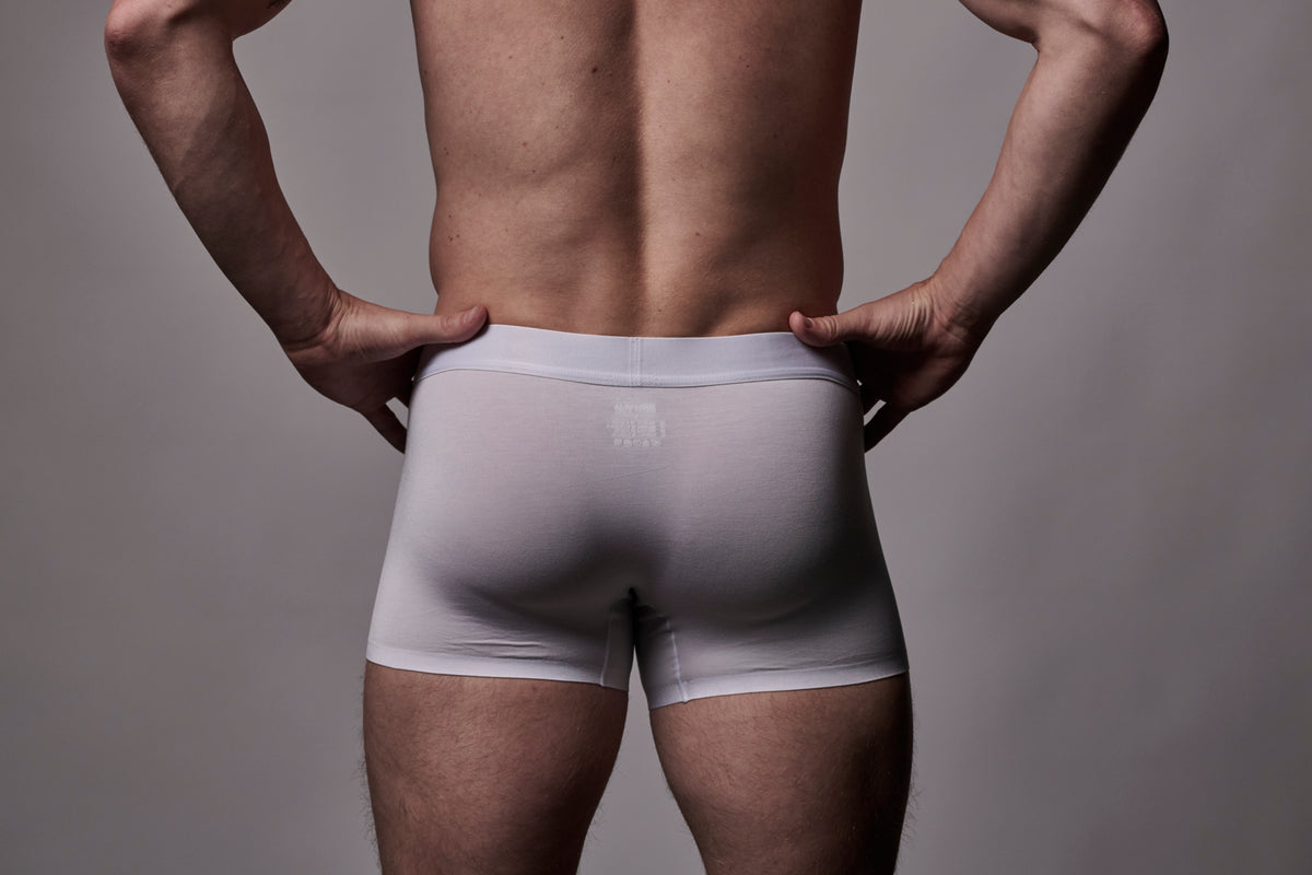 BUNDA-Wear Modal 3" Trunks Crisp White