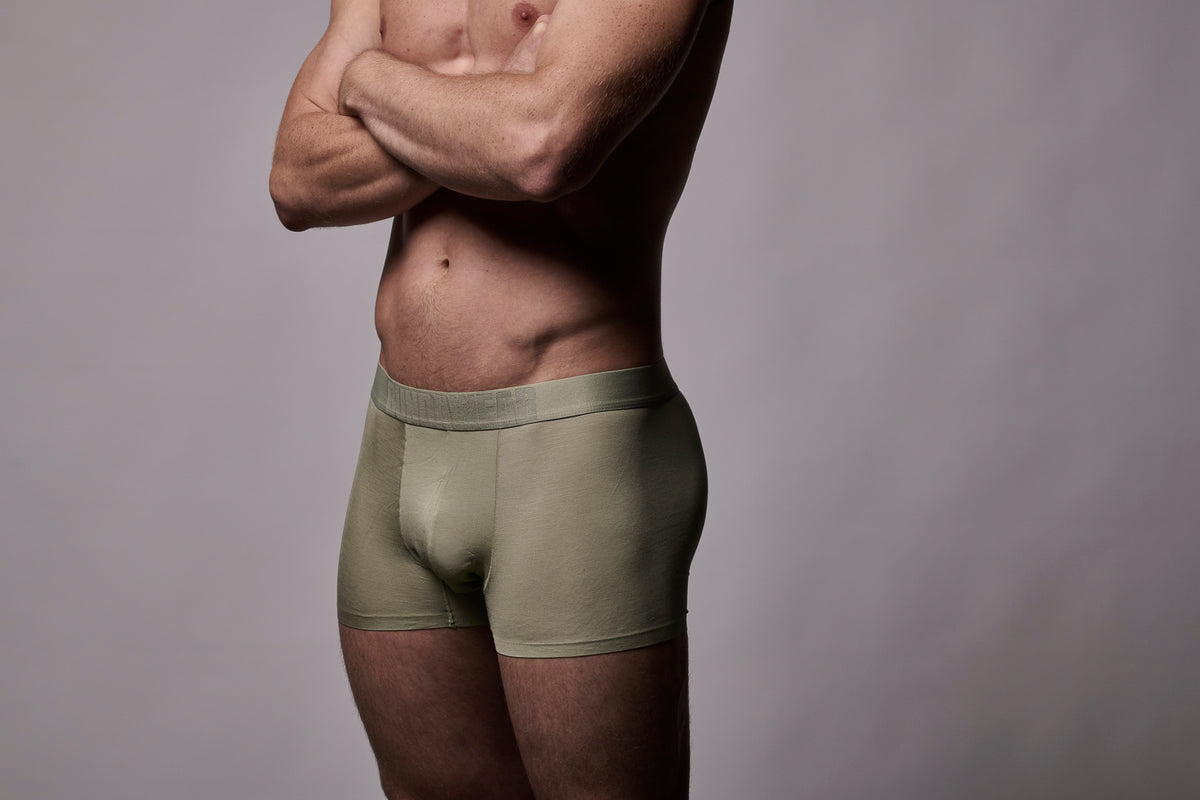 BUNDA-Wear Modal 3" Trunks Olive Green