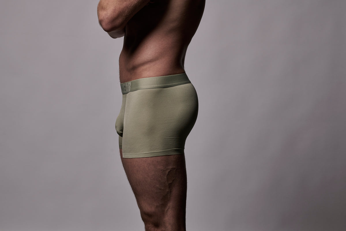 BUNDA-Wear Modal 3" Trunks Olive Green