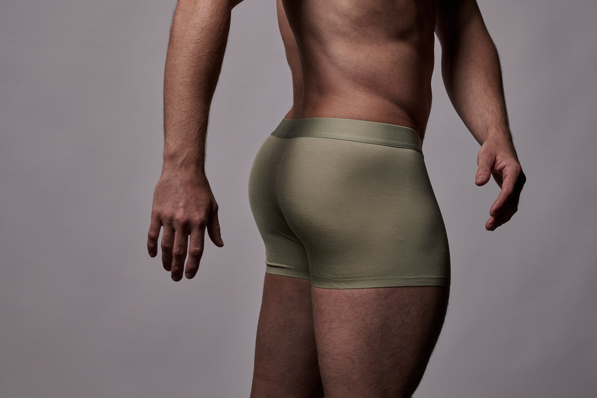 BUNDA-Wear Modal 3" Trunks Olive Green